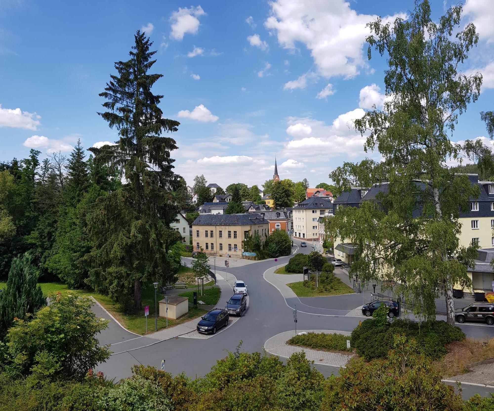 Ferienwohnungen Villa Goldbrunnen บัดเอลสเตอร์ ภายนอก รูปภาพ